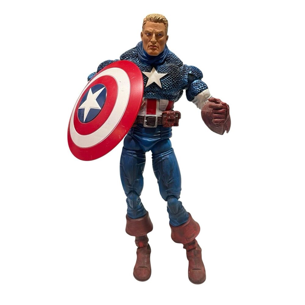 Marvel Legends Icons Captain America (UnMasked) 12" Action Figure 2006 Toy Biz